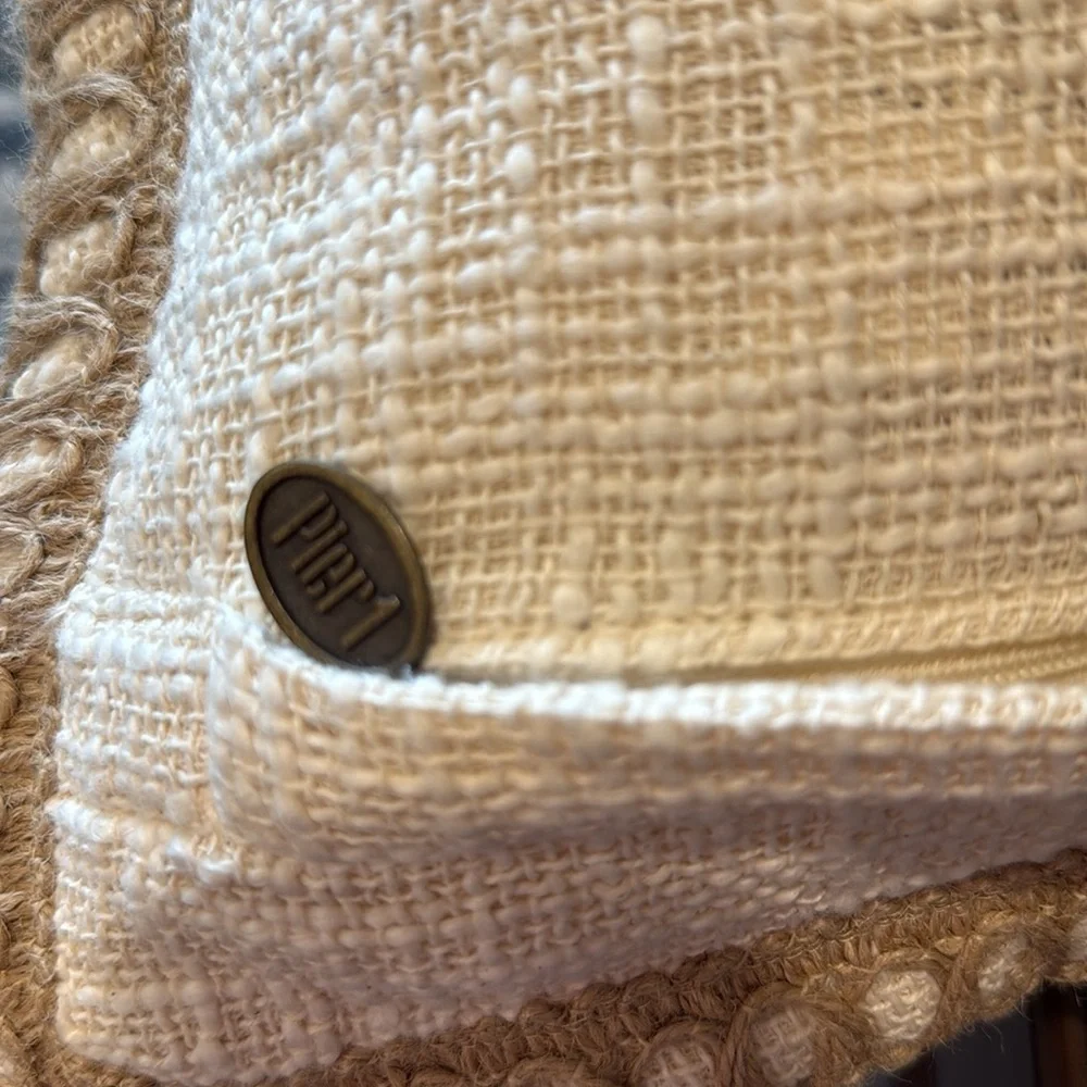 NWT Pier 1 Chunky Jute Pillow